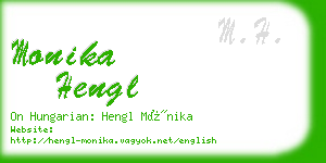 monika hengl business card